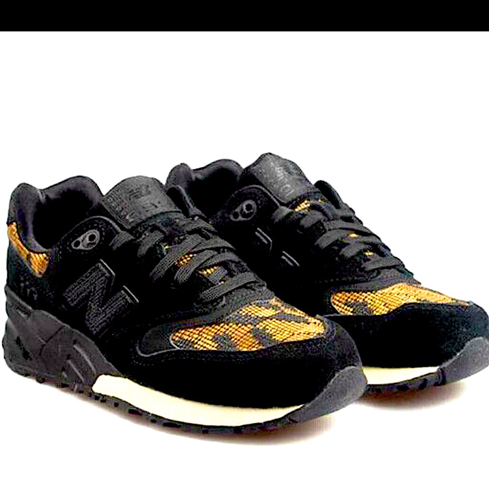 New Balance 999 Wl999pw Women's Black Yellow Lifestyle Sneaker Shoes Size 7 N184